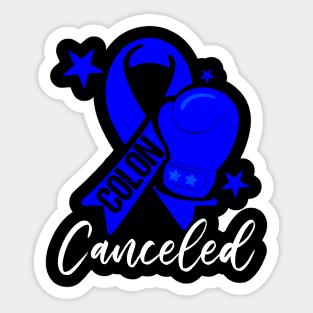 Blue Ribbon Colon Cancer Awareness Sticker